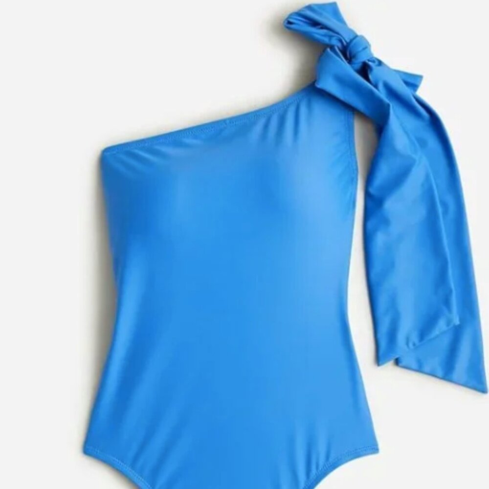 J Crew bow shoulder swimsuit (w/ tags & liner)